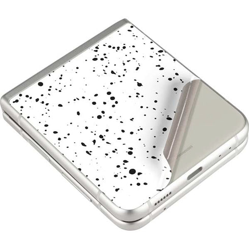 White Speckle Galaxy Z Flip3 5G Skin